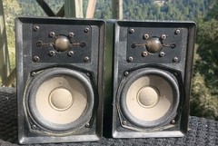 Pair Of VINTAGE Audiophile ADS 300 A/D/S Speakers 4 OHMS New Surrounds Made USA