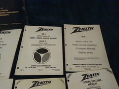 Vtg. Zenith Space Command TV Remote Control – Service Manuals & 3 Ring Binder