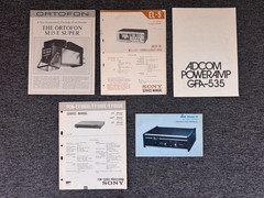 SONY, ORTOFON, ADCOM, DBX VARIETY OF MANUALS