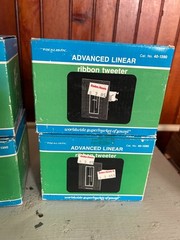 Lot of 4 NOS – VTG Realistic 40-1390 Advanced Linear Ribbon Tweeter Quad Set