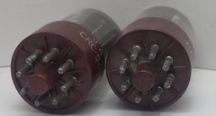 (2) RCA 5691 6SL7GT Vacuum Tubes Red Bases Pair Amplitrex Tested 100% #109PC