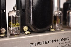 Vintage PILOT SA-232 EL84 Tube Power Amplifier & SP-210 Preamplifier -SERVICED-