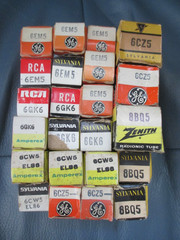 23 NOS NIB 6CZ5 6CW5 6GK6 6EM5 8BQ5 GE RCA Amperex Syl Zenith Audio Tubes 99$ !