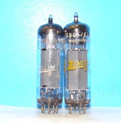 6BQ5 EL84 Zenith 2 radio audio vintage vacuum tubes valve amplifier Holland 7189