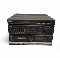 Quasar Compact Audio System CR71 Stereo Turntable Cassette Radio Vintage Tested