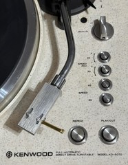 KENWOOD KD-5070 Turntable ’78 Classic Granite Base Complete / READ DESCRIPTION