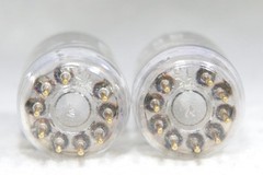 Matched Pair Mullard (RTC Label) E188CC/7308 Disc Getter Gold Pin UK Very Strong