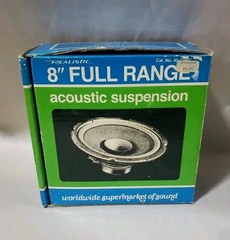 Realistic Radio Shack 8″ Full Range Speaker #40-1286C Dual Cone – Free Shipping