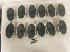 Lot of 12 SK 74-2B 1Ω Alnico Speakers for Reel-to-Reel Recorder Parts