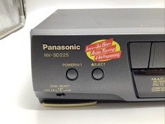 Panasonic NV-SD225AM Multisystem VHS Video Recorder VCR Tested No Remote
