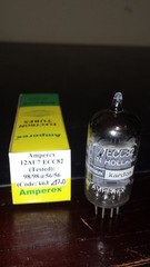 ⭐️RARE⭐️1957 TEST NOS AMPEREX 12AU7 ECC82 Foil D Getter k63 ⊿7J Tube TV-7 Tested