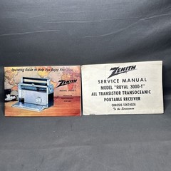 Zenith Service Manual Model Royal 3000-1. Transistor Transoceanic Portable