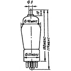 2C2S / 2Ц2С = 2X2 = 879 soviet Tube Anode Rectifier X-Ray