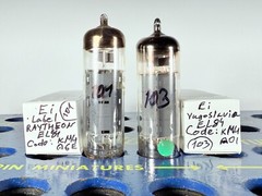 Closely Matched Pair Ei EL84 ( Old Yugoslavia ) Tested Good Tube