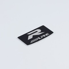 Alpine Car Audio Speaker logo Badge Custom Made Aluminum 32mm(1.26″)X18mm(0.7″)