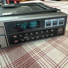 GE 7-4265A Cassette/Tape AM/FM Radio Under Cabinet Clock WORKS