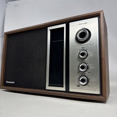 PANASONIC MODEL RE-6516 AM-FM TABLE TOP RADIO WALNUT Wood Grained 1960s – TESTED