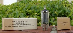 1U4 x2 NOS/NIB Sylvania Mil Spec Tubes Zenith Trans-oceanic 500/600-Free Ship US
