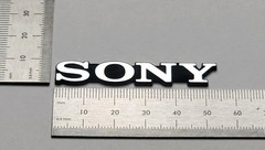 SONY PVM 2030 Television Badge Logo Label Custom Incised Acrylic With Adhesive