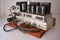 Vintage PILOT SA-232 EL84 Tube Power Amplifier & SP-210 Preamplifier -SERVICED-