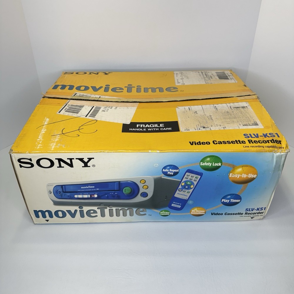 Sony Movietime VCR SLV-KS1 Vintage Nostalgia Retro Kids New Open Box – Tested –