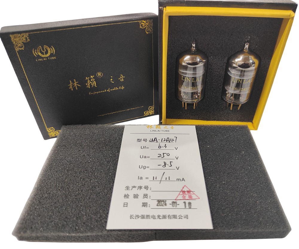 Gold / 12AU7 ECC82 / Matched Pair / LINLAI / Vacuum Tube / HIFI Amplifier / New