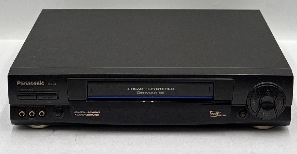 Panasonic PV-9662 Blue Line Omnivision 4 Head HiFi Stereo VCR No Remote