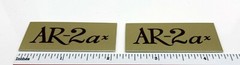 AR-2ax Speaker Grill Badges Pair Custom Made Aluminum