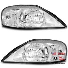Headlights Compatible with 2000-2005 Mercury Sable, Headlight assembly For 00