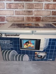 GE Spacemaker Color TV AM/FM Radio 7-7660A Portable 5′ Screen Vintage Working