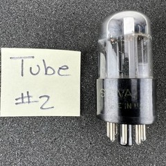 Sylvania 6SN7GTA + 6SN7WGTA 3-Hole BADBOY Vacuum Tubes 1950’s – Tested