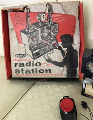 1954 Remco Electronic Radio Station In Original Box WORKING w/Video GREAT COND