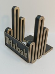 McIntosh Turntable Now Playing Record Display Stand – Upgraded Black & Gold