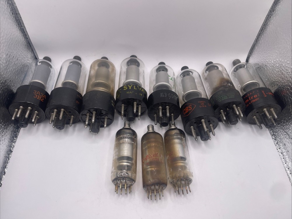 CRT High Voltage Rectifier Tube Lot 1B3 1X2 1G3 1J3 1X2 3A3A – Tested No Shorts