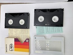 Lot of 4 Vintage Betamax Beta Tapes – Sony Dynamicron & TDK L-500 L-750 Untested