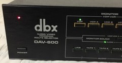 DBX DAV 600 Audio Video Program Route Selector. Powers Up. Untested.