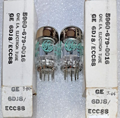 Pair 6DJ8/ECC88 GE NOS same code Vacuum Tubes, TV-7D Tested – will combine ship