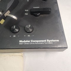 MCS (Technics) 683-6601 DIRECT DRIVE Auto Turntable w/SHURE CART + Manual JAPAN