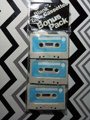 Lot Of 5 SEALED Blank Tape Cassettes Bonus Pack 3 Pack Made In Mexico NOS