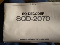 Sony SQ DECODER sqd-2070