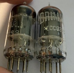 Brimar NOS E83CC ECC83 CV492 Matched Pair Nos 12ax7 Musical European Tubes 162