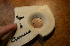 GARRARD 4HF Lab Turntable SPEED CONTROL PLATE COVER 16 2/3 33 1/3 45 78 PARTS