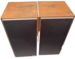 Vintage IMF TLS-50 Speakers Working. some Issues Please see pics/video England