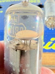 Matched Pair RCA 7189 EL84 6BQ5 Disk Getter Tested Good Tube