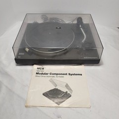 MCS (Technics) 683-6601 DIRECT DRIVE Auto Turntable w/SHURE CART + Manual JAPAN