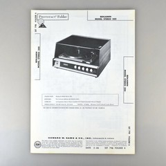 Benjamin Stereo 200 Record Player Amplifier Service Manual SAMS Photofact 798-6