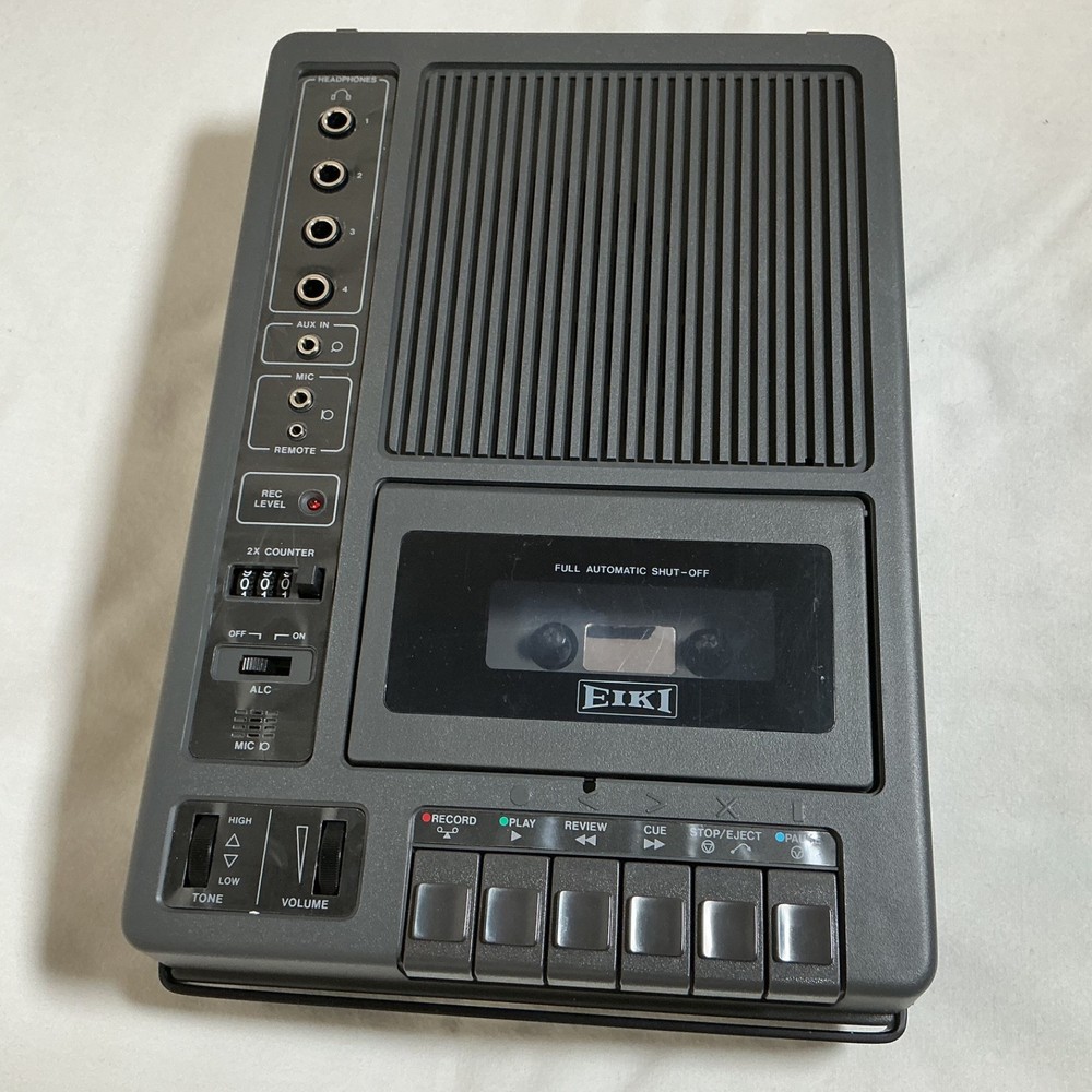 EIKI Commercial Cassette Tape Player Recorder Model 3279A Tested, Works