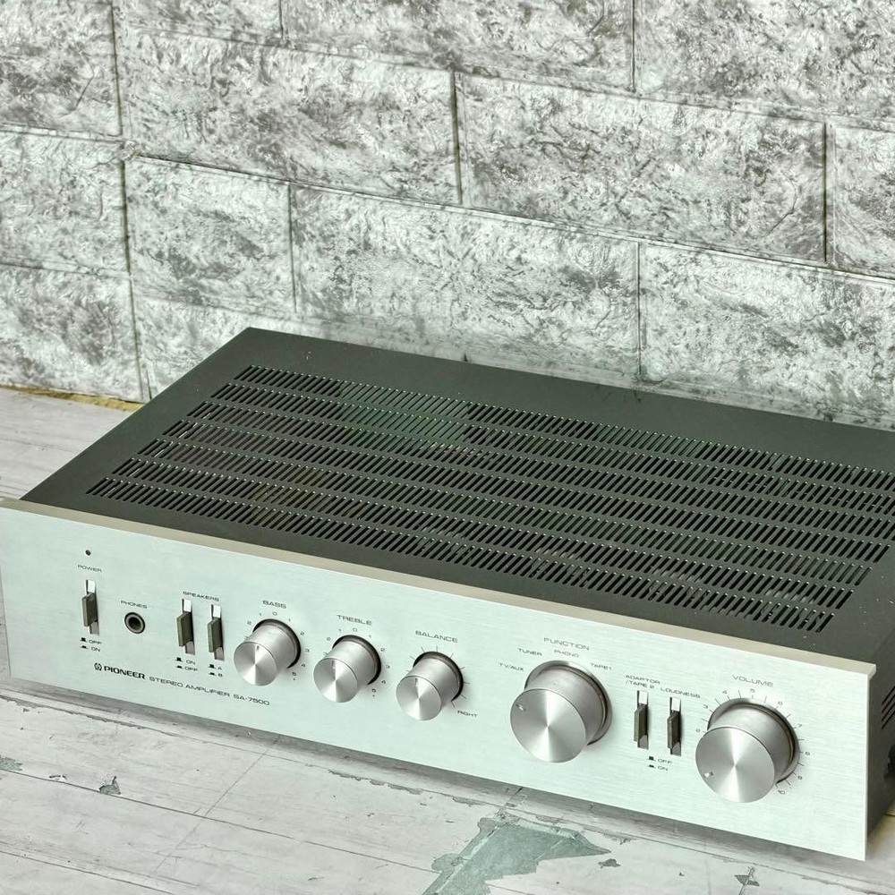 Stereo Integrated Amplifier Tested Working Pioneer SA-7500 Vintage Used