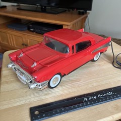 Vintage 1957 Red Chevy VHS Video Cassette Rewinder Chevrolet Official Tested