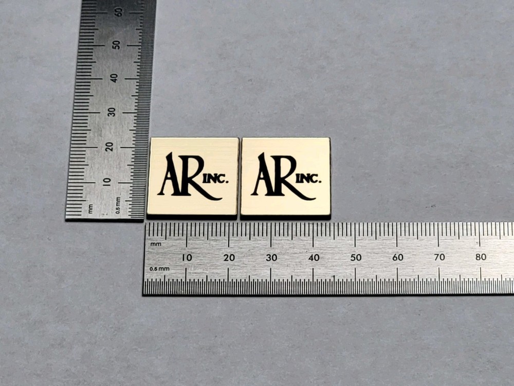 AR Acoustic Research Badge Logo Emblem For Turntables And Speakers – 22mm